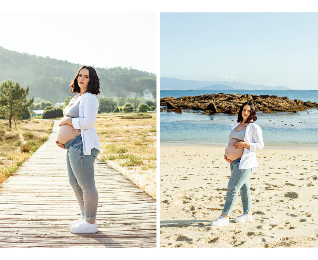 Fotografía de embarazo en Cangas 
