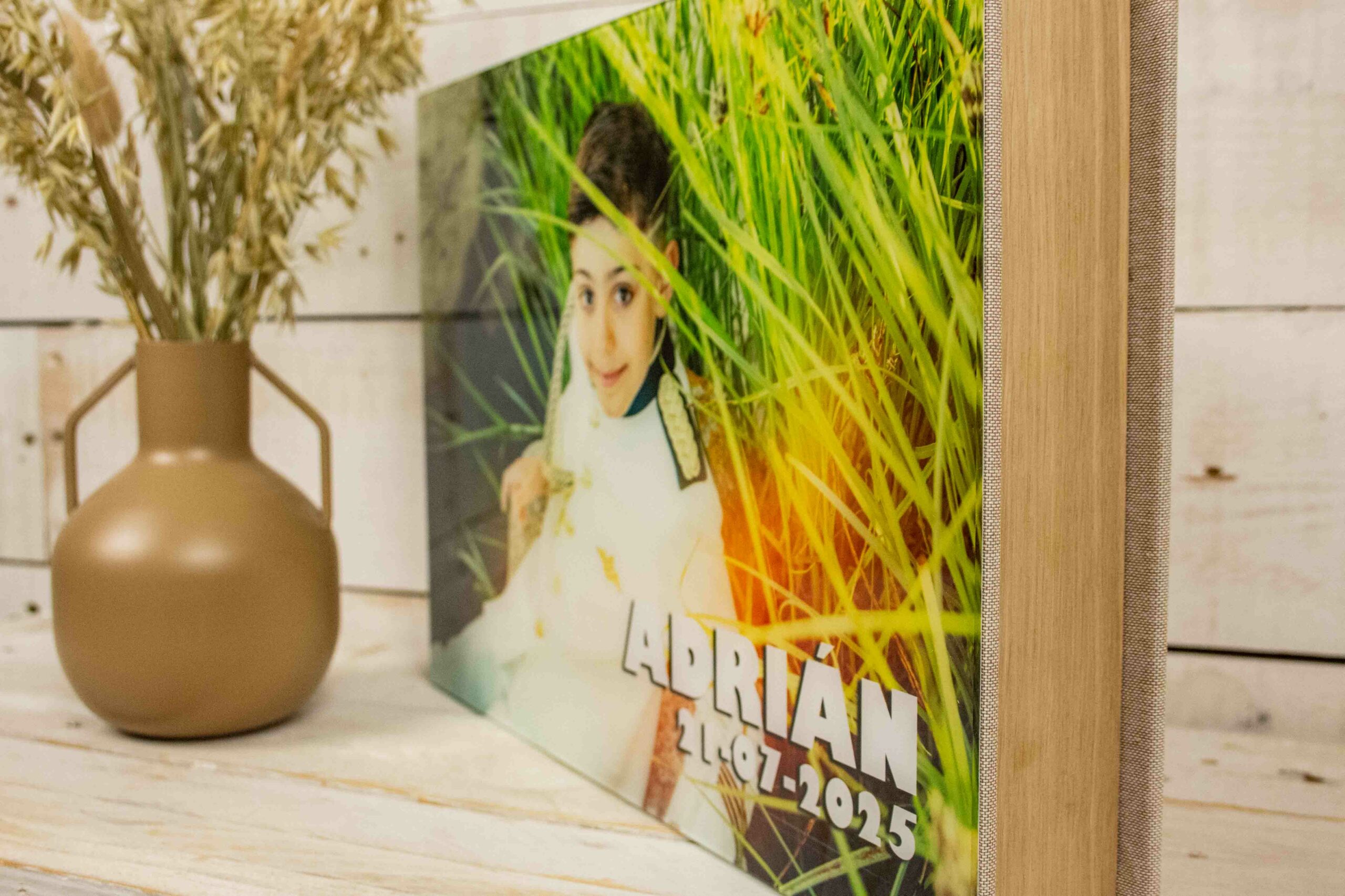 Álbum de fotos digital con caja