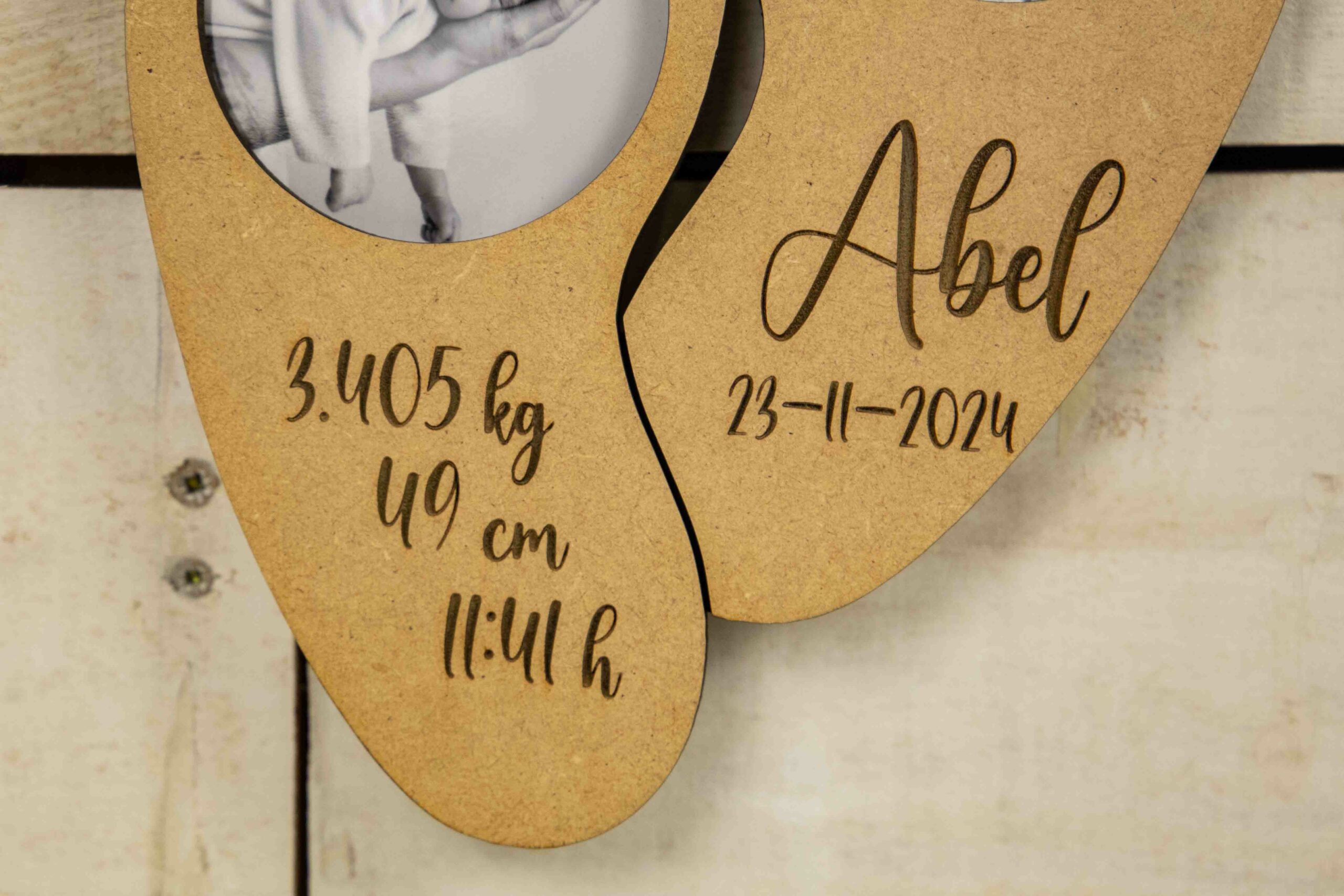 Cuadro con Fotos y Datos de Nacimiento - Diseño Pies de Bebé | Diseño Pies de Bebé - Imagen 4