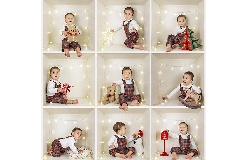 Sesión Navideña Infantil En Estudio