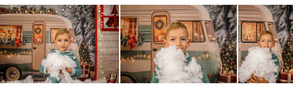 fotografía infantil de Navidad en Cangas
