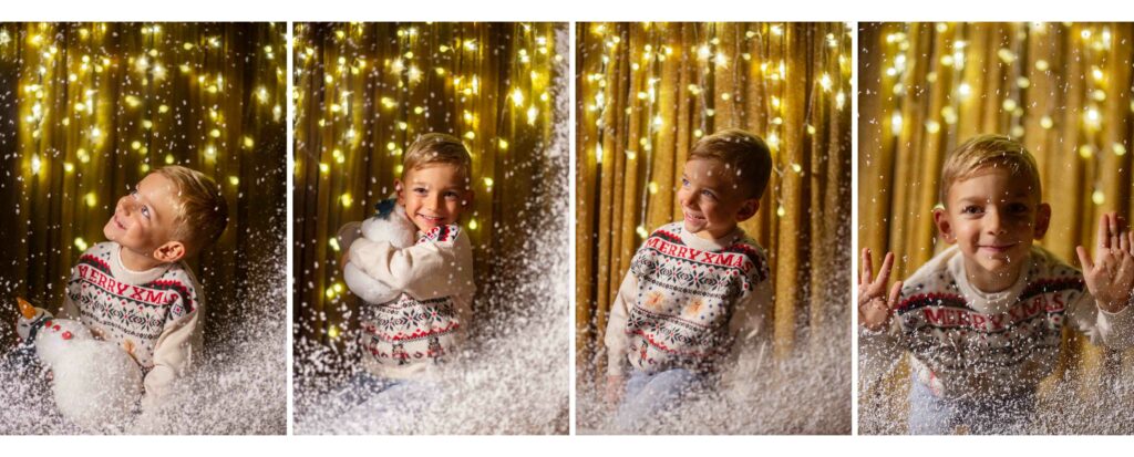 fotografía infantil de Navidad en Cangas