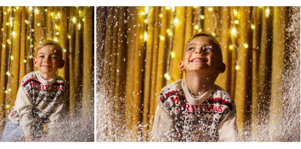 fotografía infantil de Navidad en Cangas