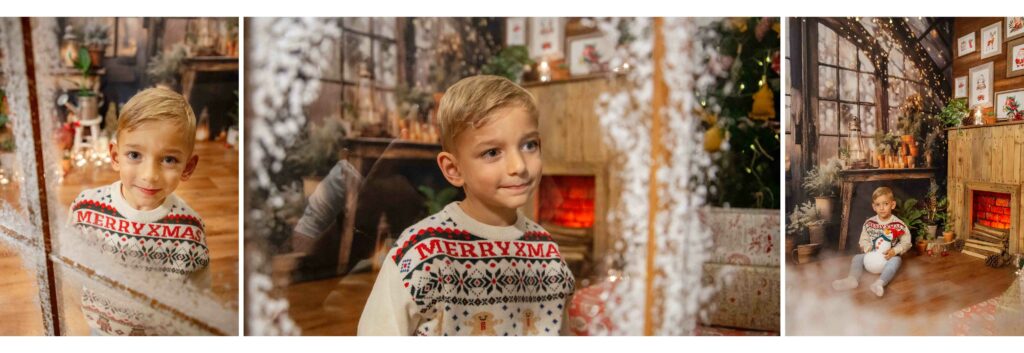 fotografía infantil de Navidad en Cangas