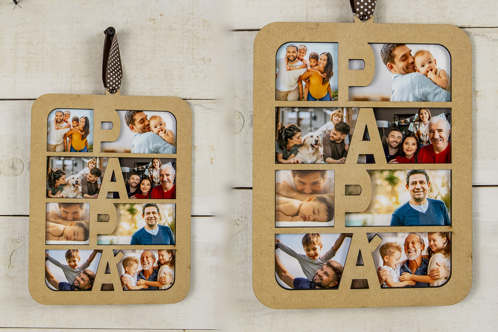 Marco de Fotos Personalizado para Papá en Madera | Regalo Original