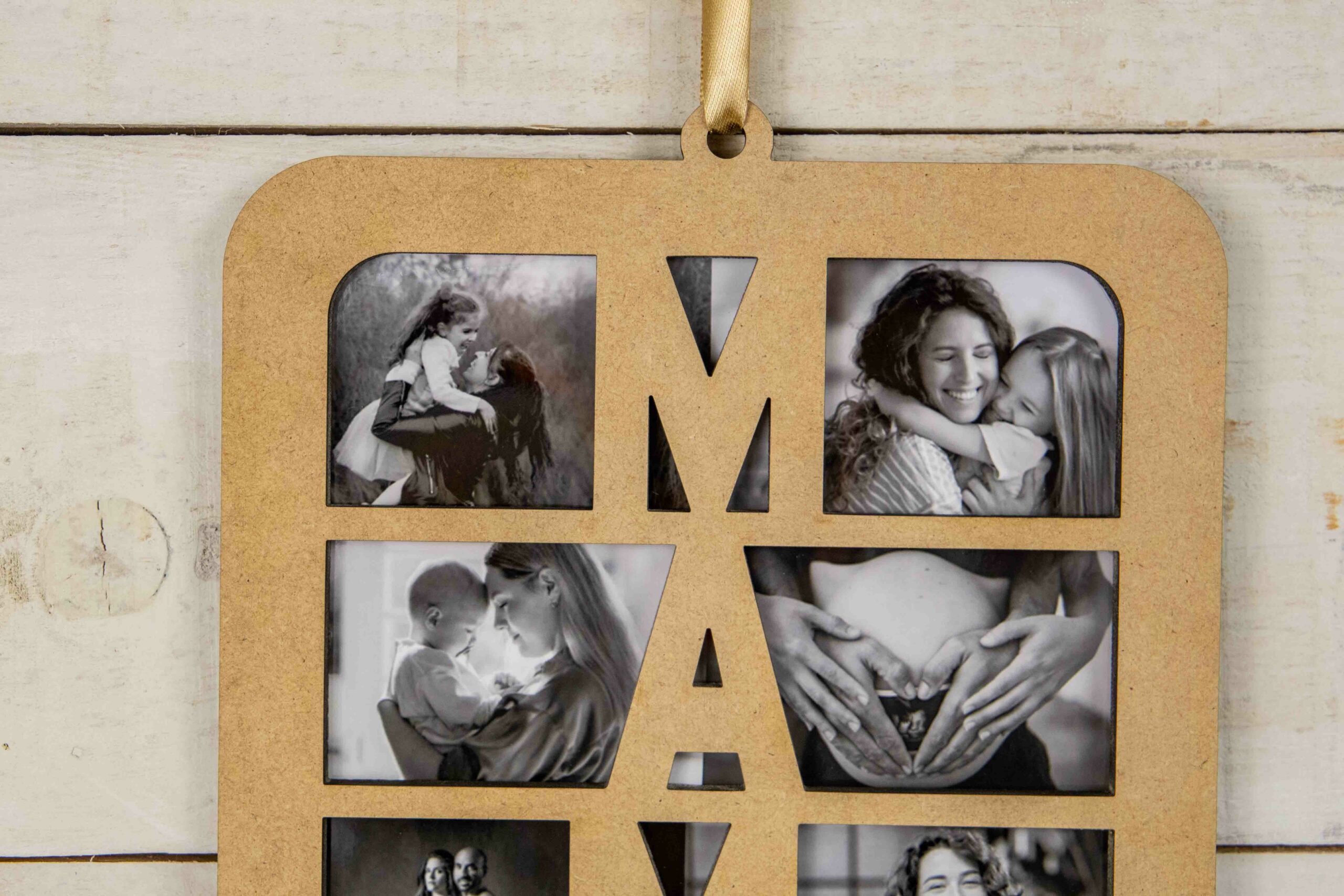 Marco Personalizado con Fotos para Mamá en Madera – Regalo Día de la Madre - Imagen 3
