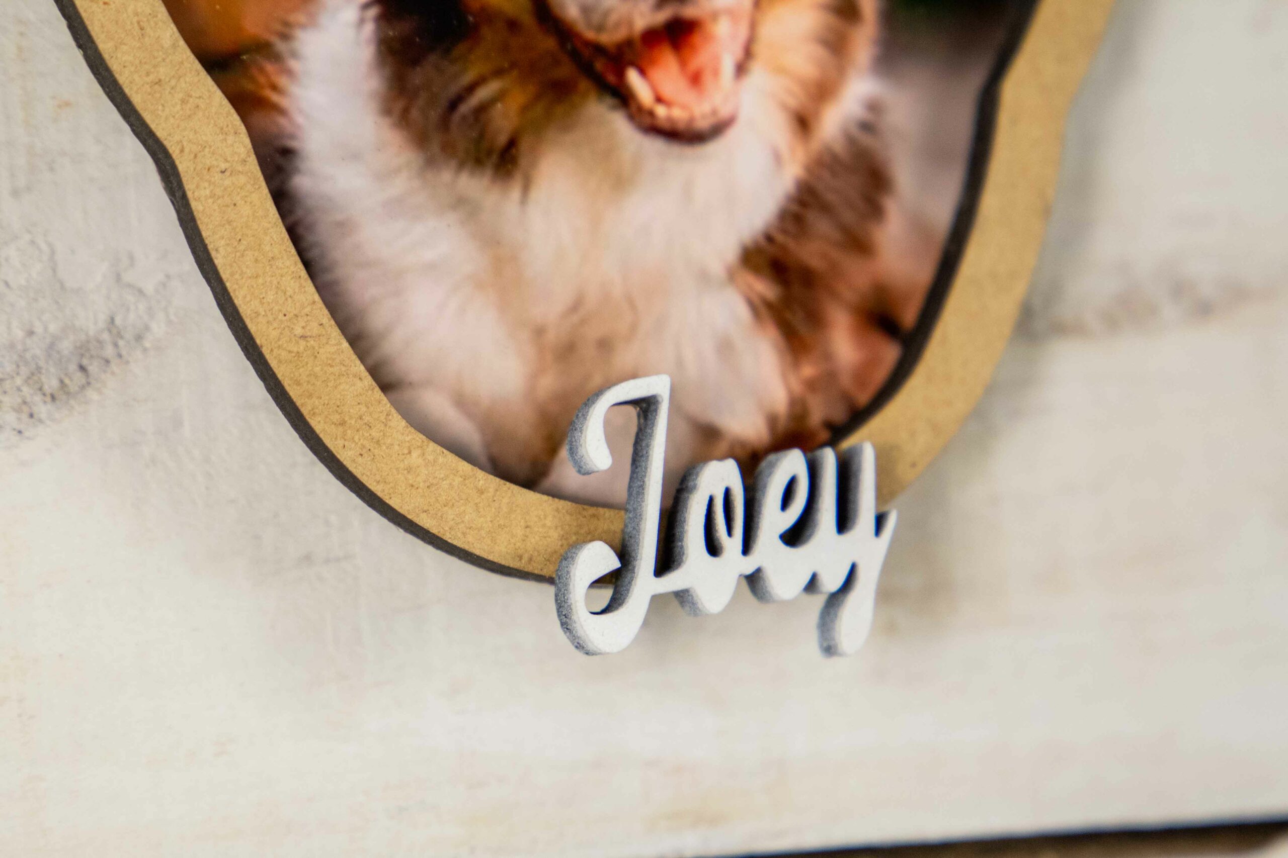 Marco Personalizado para Perros con Foto y Nombre – Cuadro de Madera DM 15x20 cm - Imagen 5