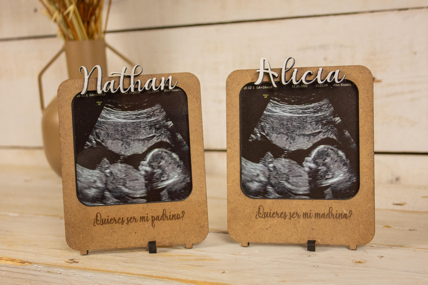 Porta Ecografía Personalizado para Madrina o Padrino