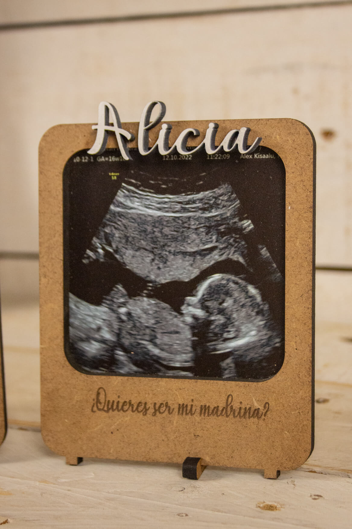 Porta Ecografía Personalizado para Madrina o Padrino - Imagen 3