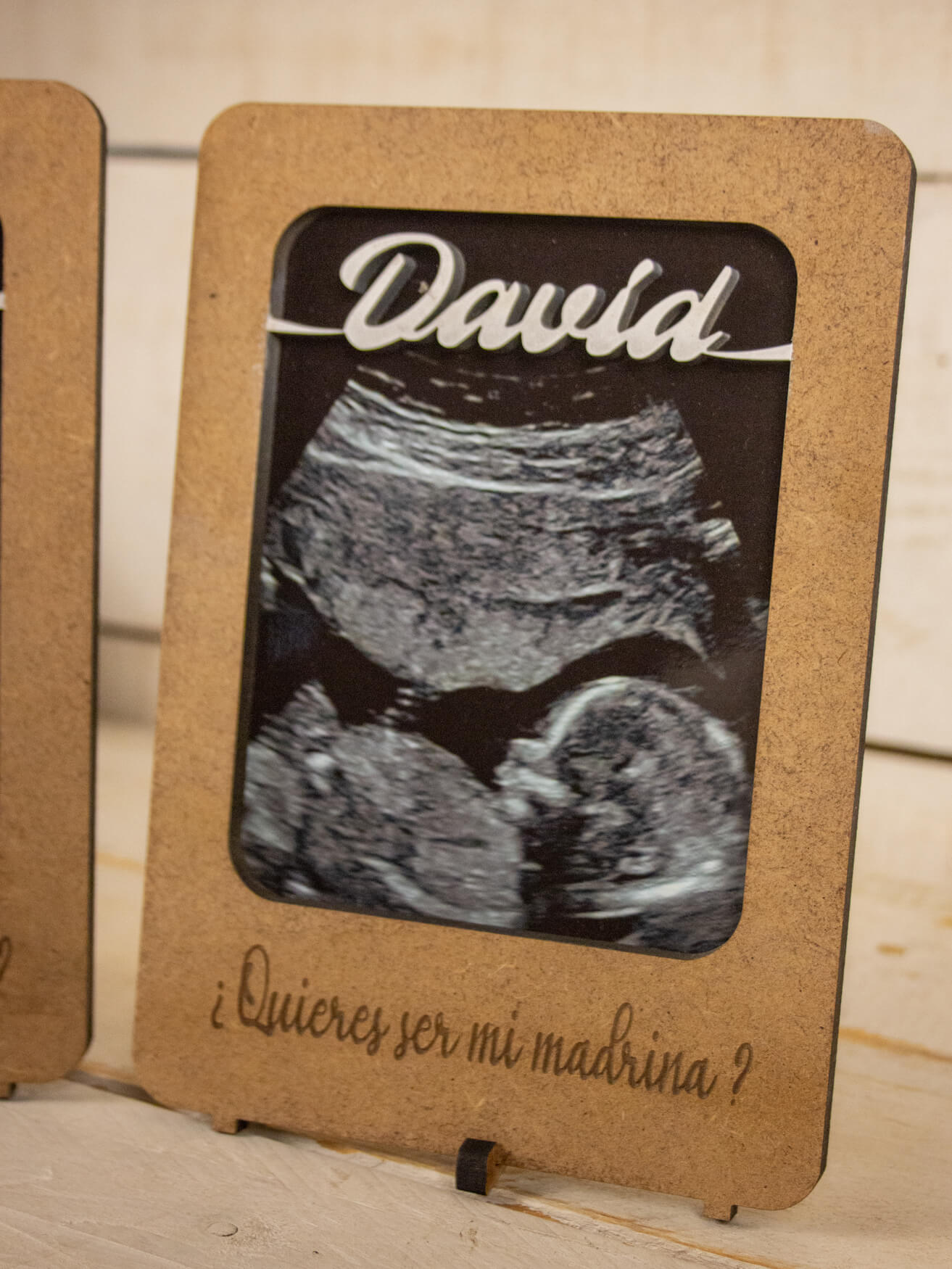 Porta Ecografía Grande Personalizado para Madrina o Padrino - Imagen 3