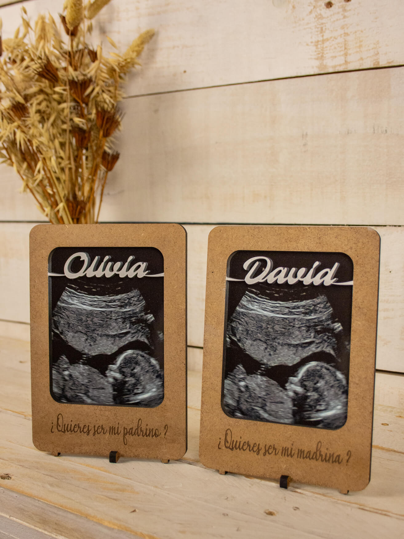 Porta Ecografía Grande Personalizado para Madrina o Padrino - Imagen 4
